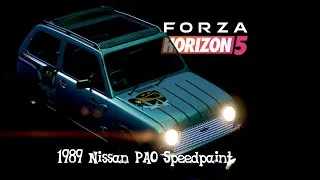 Thumbnail: Forza Horizon 5 | 1989 Nissan Pao Livery Speedpaint