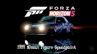 Thumbnail: Forza Horizon 5 | 1991 Nissan Figaro 'Itasha' Livery Speedpaint