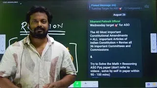 Thumbnail: 🔥 Revision Strategy for Daily Targets 🎯 for OPSC ASO , OSSC CGL , OPSC OMAS , OPSC OCS 