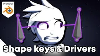 Thumbnail: Shape Keys, Drivers, and the face rig in Blender for Beginners
