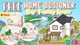 Thumbnail: New ALL FREE Home Designer Update in Big Family House 🏡✨ Toca Boca