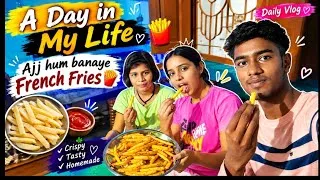 Thumbnail: Ajj hum banaye french fries 🍟| A day in my life  #simplyankita #vlog #french fries 🍟