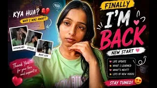 Thumbnail: Finally I'm comeback after long time | why I was awaj ? @02Simply_Ankita #dailyvlog #minivlog 