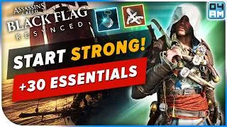 Thumbnail: Start STRONG in AC Black Flag Resynced: 30+ Essentials I WISH I Knew Sooner!