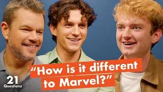 Thumbnail: I asked Tom Holland & Matt Damon 21 Questions