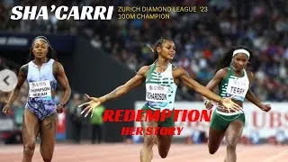 Thumbnail: SHA'CARRI | ZURICH DIAMOND LEAGUE 100M CHAMPION | REDEMPTION - HER STORY