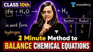 Thumbnail: Balance Chemical Equations in One Video | Easiest Trick Ever | Class 10 Chemistry | Nikita Ma'am