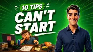 Thumbnail: Procrastinating on Important Work | 10 Tips to Get You Started