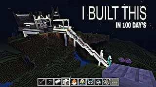 Thumbnail: I Spent 100 Days Building Huge Mountain House in Minecraft Hardcore CENTURY DAYS