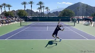 Thumbnail: Denis Shapovalov & Brandon Nakashima - 2024 IW Practice Match Highlights