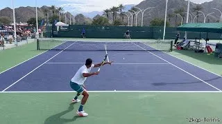 Thumbnail: Arthur Fils & Alex Michelsen - 2024 IW Practice Match Highlights