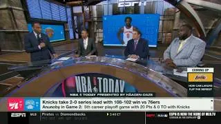Thumbnail: NBA TODAY | It's OVER! - Stephen A. & Perk on OG Anunoby injury news ahead of Game 3 Knicks vs 76ers