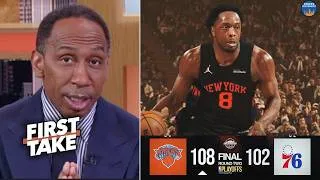Thumbnail: FIRST TAKE | OG is crucial to New York’s success! - Stephen A. Smith on Knicks' Game 2 win vs. 76ers