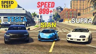 Thumbnail: GTA 5 SPEED TEST | CIAN VS SUPRA AND TESLA X CHALLANGE | HINDI
