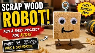 Thumbnail: This five minute scrap wood project is fun and easy, perfect for kids .