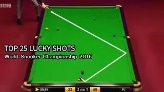 Thumbnail: TOP 25 SNOOKER LUCKY SHOTS | World Snooker Championship 2016
