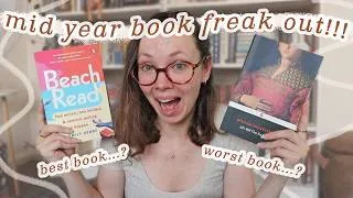 Thumbnail: mid-year reading review | aka the mid-year book freak out tag!!!! 📚