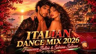 Thumbnail: 🔥 Italian Dance Mix 2026 ❤️ | Francesco Bellini & Sabrina Salerno | Modern Talking Style 🎶