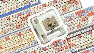 Thumbnail: HMX Macchiato Switch with smooth typing feel💕 Comparison of Typing Sounds by Keyboard Plates Types🔊