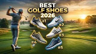 Thumbnail: Top 5 Best Golf Shoes for 2026 ⛳ Tested & Ranked | Nike vs Puma vs FootJoy