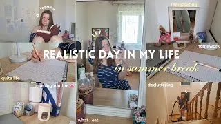 Thumbnail: A *REALISTIC* day in my life 🌸 | quite life, morning routine, homework, cleaning etc