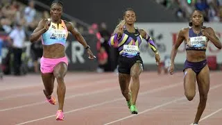 Thumbnail: 10.70! Alfred Beats Melissa and sets National Record in INSANE Finish 🇱🇨🔥| Zurich 100m