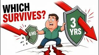 Thumbnail: Six Months of Cash vs Three Years: What Each One Covers in a Crash