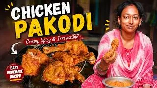 Thumbnail: Crispy Chicken Pakodi Recipe | Easy Homemade Chicken Pakoda | Spicy & Crunchy Chicken Snack | Telugu
