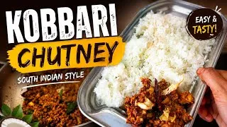 Thumbnail: 🔥 Hotel Style Kobbari Chutney Recipe | Easy Coconut Chutney for Idli , Dosa andvrice | Telugu