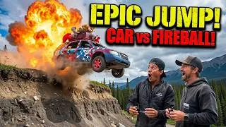 Thumbnail: We Launched Danny Duncan & Bam Margera’s Van Off an Alaskan Cliff (With Fireballs)