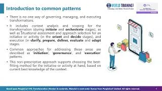 Thumbnail: Introduction to Common patterns | ITIL Transformation (Version 5) | PeopleCert | 1WorldTraining.com