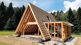 Thumbnail: Couple Builds a Stunning A-Frame Cabin in the Forest  Start to Finish @ProjectswithChristineJesse