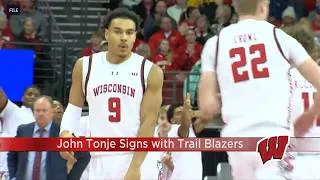 Thumbnail: Former Badger Tonje signs with Trail Blazers