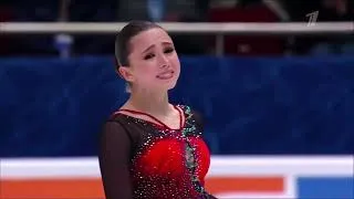 Thumbnail: Kamila Valieva 🇷🇺🥇Free Skate 2022 Russian Nationals Time Card (1TV.4K)