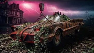 Thumbnail: Gotham Rust | Abandoned 1966 Batmobile Full Mechanical Rebuild & Cinematic Final Reveal | Pure ASMR