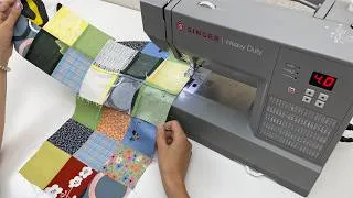 Thumbnail: Don't Throw Away Fabric Scraps | Make a Designer Patchwork Bag