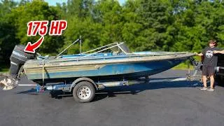 Thumbnail: Nobody Wanted To Buy This $500 Abandoned Speed Boat (175 HP)