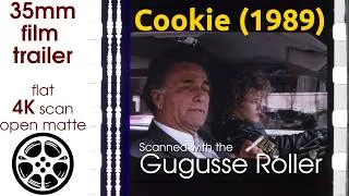 Thumbnail: Cookie (1989) 35mm film trailer, flat open matte, 4K scan *CROPPED