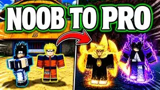 Thumbnail: NOOB TO PRO AS NARUTO AND SASUKE IN SHINDO LIFE!