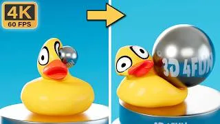 Thumbnail: The Most Satisfying Blender 3D Physics 🤯 Duck, Squishy Dumplings & Soft Body Compilation [60 FPS]