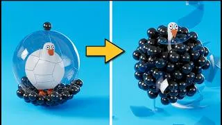 Thumbnail: Most Satisfying Blender 3D Physics Chain Reactions 🤯🔥 | Glass, Magnets & Massive Impacts