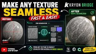 Thumbnail: Create Seamless Textures Fast & Easy using Krayon Bridge & AI