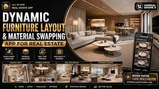Thumbnail: Dynamic Furniture Layout & Material Swapping App for Real Estate
