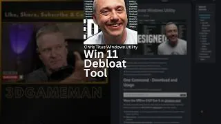 Thumbnail: Windows 11 Debloat Tool - Chris Titus Windows Utility Redesigned
