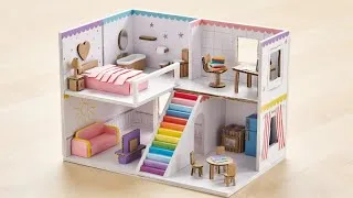Thumbnail: Princess vs Ice Queen Rainbow Dollhouse! 🌈✨ Secret Rooms & Magic Slide