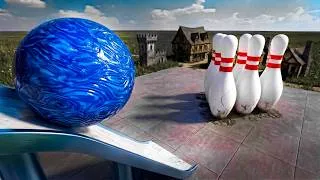 Thumbnail: Giant Pins VS Bowling Ball (Crushing)