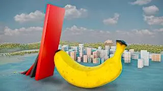 Thumbnail: Biggest Domino Crushes Banana!