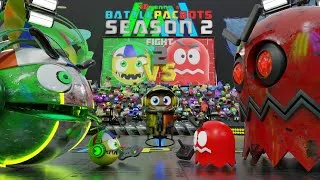 Thumbnail: BATTLE #2: PACMAN JR VS RED GHOST | BATTLEPACBOTS SEASON 2