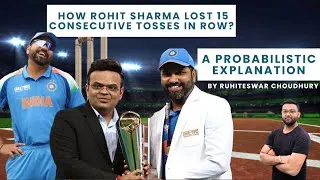 Thumbnail: 🔥 Rohit Sharma’s UNBELIEVABLE Luck – Losing 15 Tosses in a Row! The Math Behind It! 🎲😱