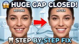 Thumbnail: Gap Teeth Tightening Process 🦷 Huge Space Reduced Step by Step | Clean Smile